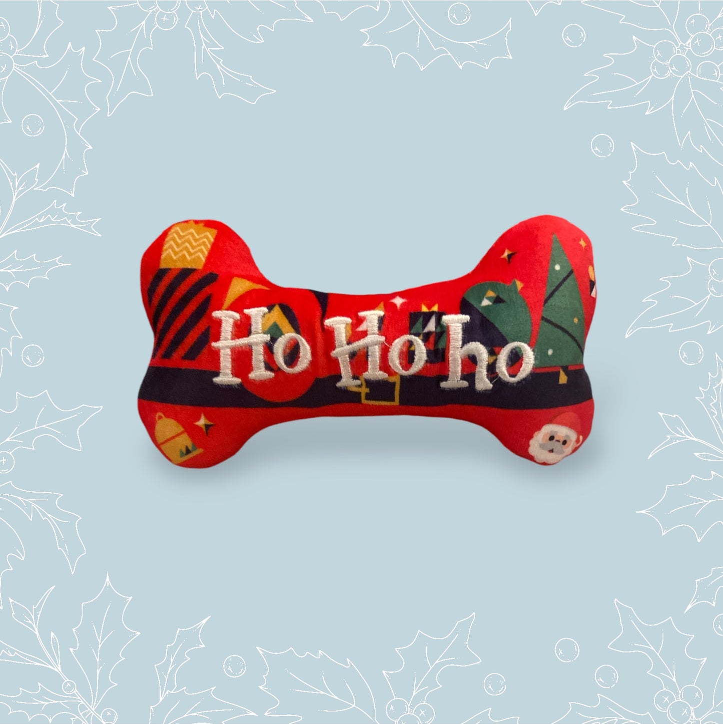 Christmas HoHoHo Bone Dog Toy