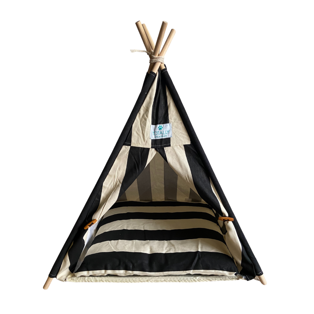 Black and shop white teepee