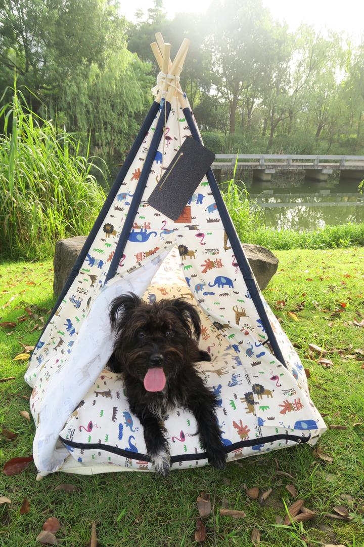 Luxury Pet Teepee - Safari Theme