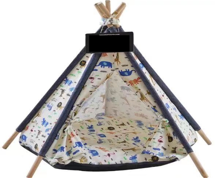 Luxury Pet Dog Cat Teepee Bed Safari 